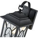Allbert 1 Light 12.2 inch Powder Coated Black Outdoor Wall Sconce